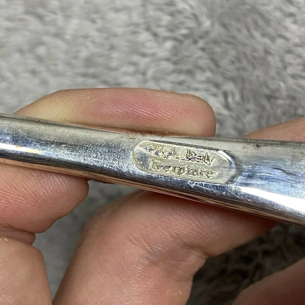 VINTAGE W.A.‎ ITALY SILVERPLATE SALAD Serving Spoon Silver Plated